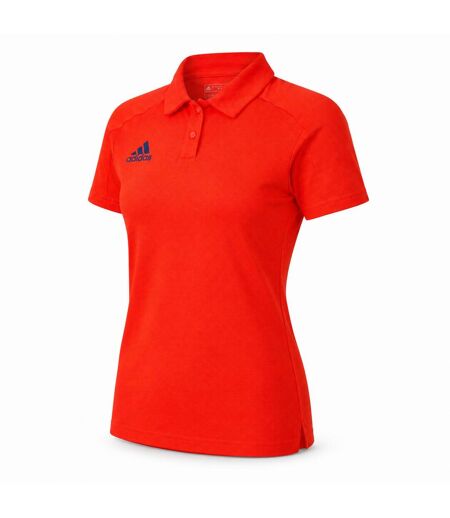 Polo Motif/style Logo Femme Rouge Adidas
