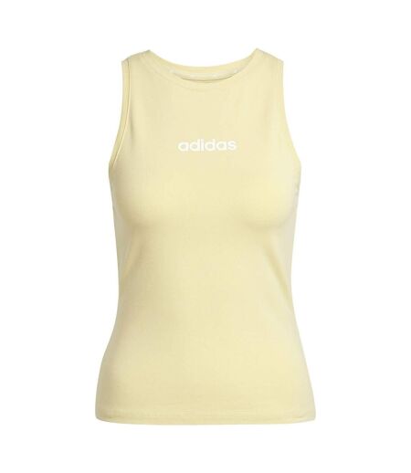 Débardeur Motif/style Linéaire Femme Jaune Pâle Adidas