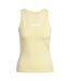 Débardeur Motif/style Linéaire Femme Jaune Pâle Adidas-1