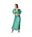 Robe Longue Manches Style Ange Femme Turquoise Pâle Biba-1