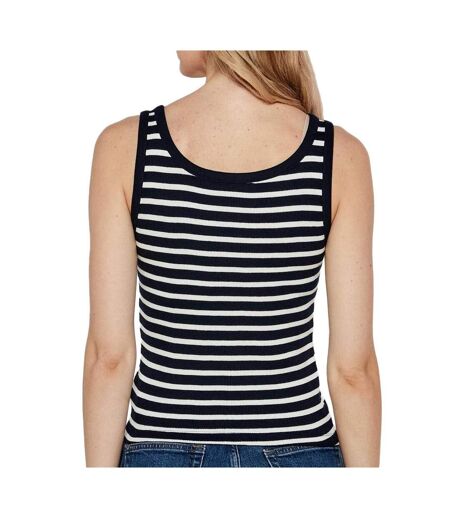 Débardeur à rayures marine femme tommy hilfiger tjw slim button tank - l