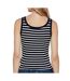 Débardeur à rayures marine femme tommy hilfiger tjw slim button tank - l-2