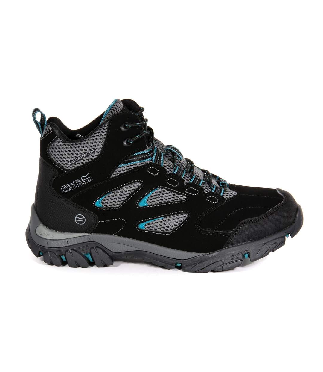 Chaussures Montantes De Randonnée Holcombe Femme Noir Bleu Sarcelle Regatta-3