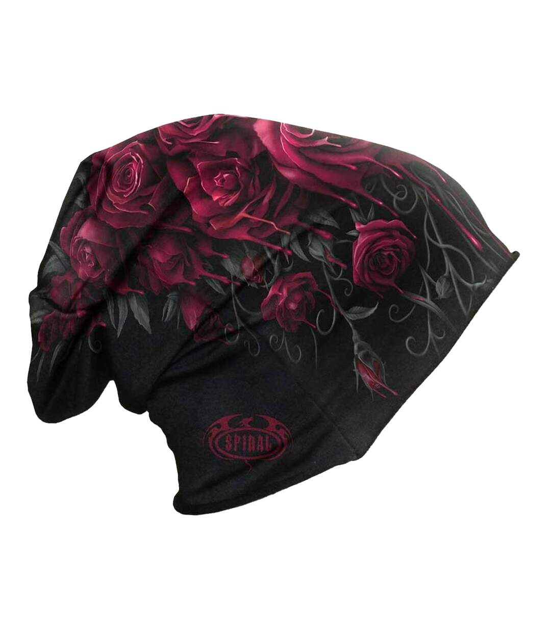 Bonnet adulte noir / bordeaux / gris Spiral-2