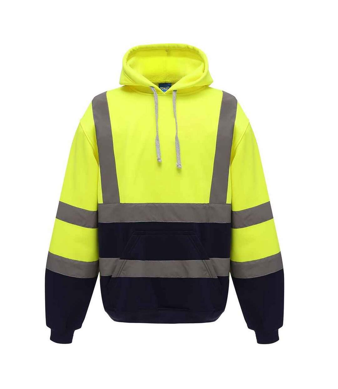 Yoko Mens Hi-Vis Hoodie (Jaune/Marine) - UTPC5668-1