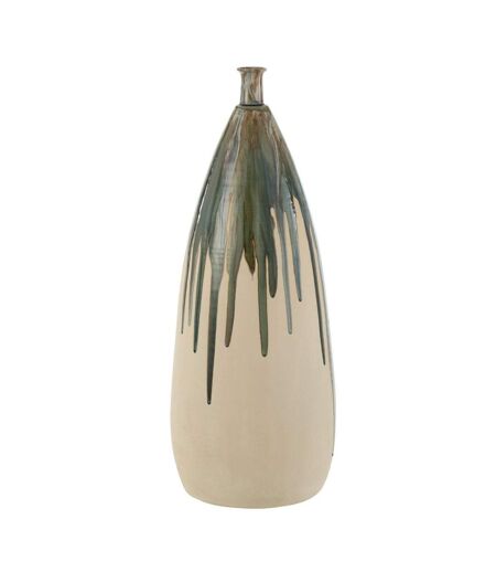 Vase Déco en Céramique Peinture 73cm Vert
