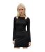 Robe Courte Manches Longues Kalypso Femme Noir Hugo Boss-4