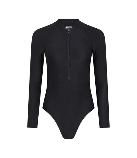 Maillot de bain 1 pièce surfer femme noir vif Mountain Warehouse