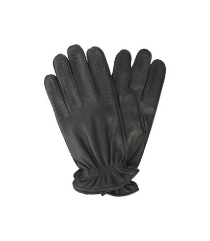 Mens toby leather gloves black Eastern Counties Leather