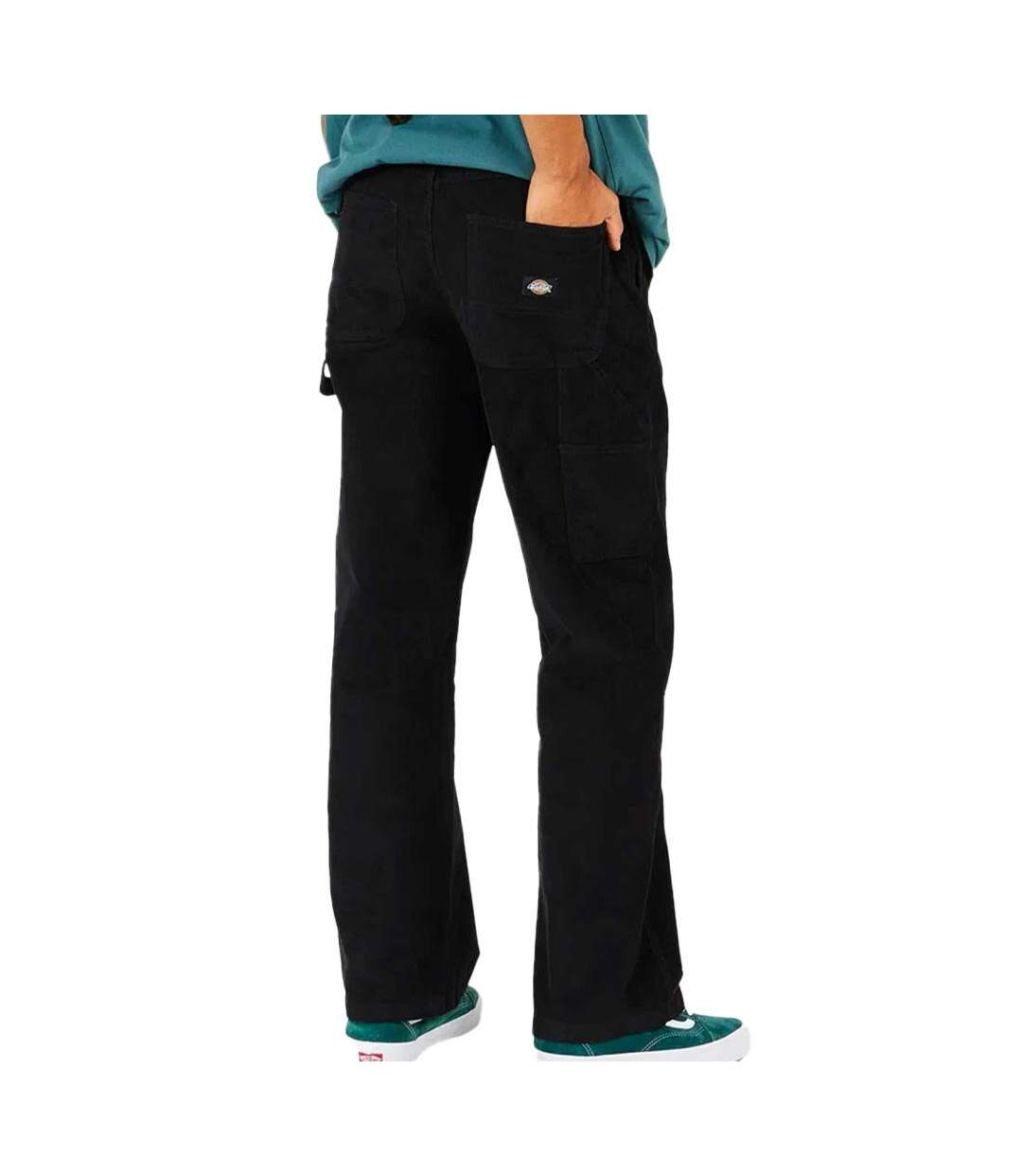 Pantalon droit noir homme dickies corduroy-2
