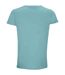 Mens crusader organic t-shirt pool blue SOLS