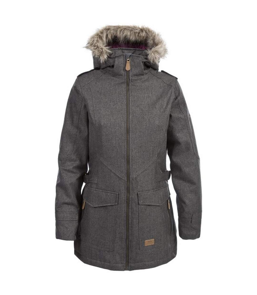 Manteau imperméable everyday femme kaki Trespass-1