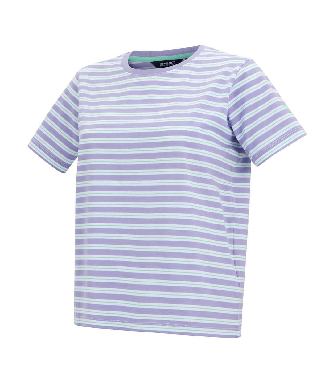Womens/ladies Bayletta Striped T-shirt Pansy Regatta-4