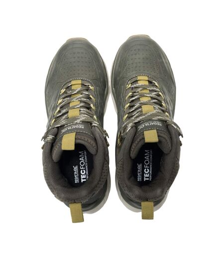 Chaussures Montantes De Marche Derino Femme Kaki Foncé Kaki Désert Regatta