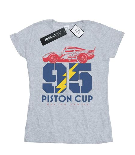Disney - T-shirt CARS PISTON CUP - Femme (Gris chiné) - UTBI13571