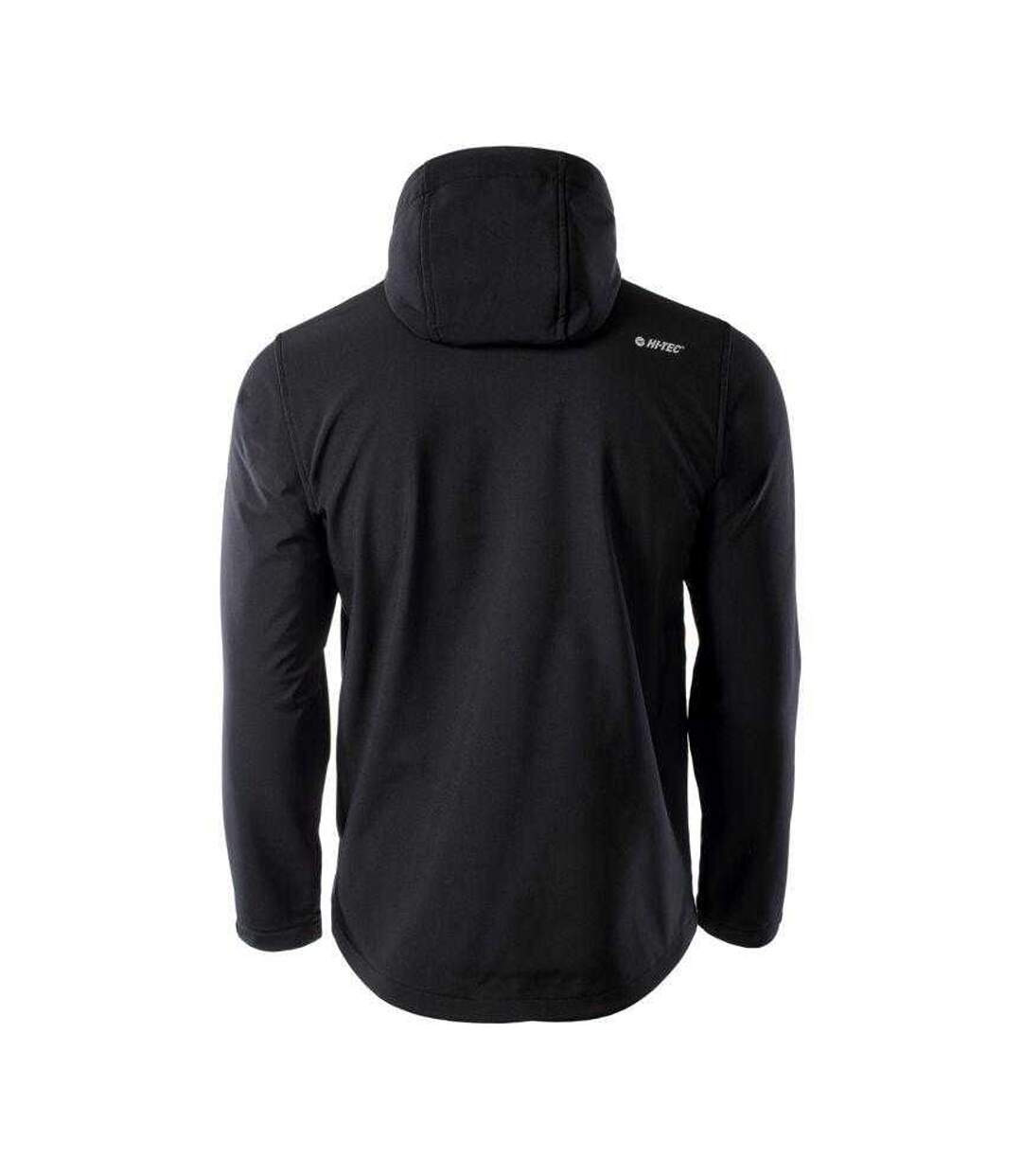 Veste Softshell Caen Homme Noir Orange Sanguine Hi-Tec-2