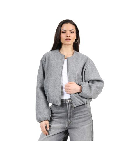 Blouson Aviateur Femme Gris Brave Soul