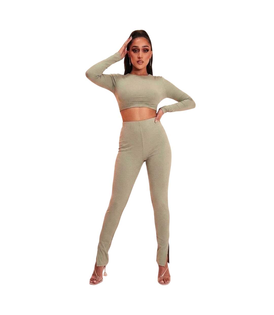 Legging Femme Vert Missy Empire-1