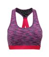 TriDri Womens/Ladies Performance Sports Bra (Medium Impact) (Space Pink)