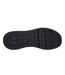 Mens Decorative Leather Air Cushioned Trainers Black Skechers-4