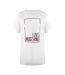 Womens/ladies Love Shiny Heart Cotton T-shirt White Shiny Love Moschino-1