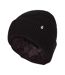 Ladies Fleece Lined Ribbed Thermal Turnover Hat for Winter-1