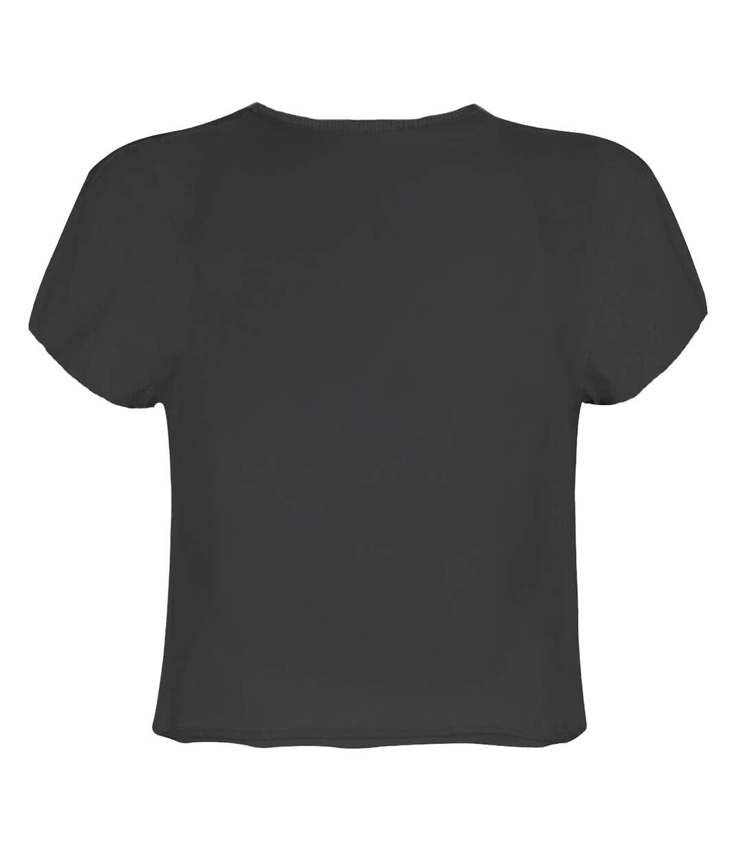 Womens/ladies World Post Malone Crop Top Charcoal Amplified-2