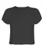 Womens/ladies World Post Malone Crop Top Charcoal Amplified-2