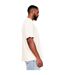 Casual Classics Mens Ringspun Cotton Extended Neckline T-Shirt (Ecru) - UTAB599