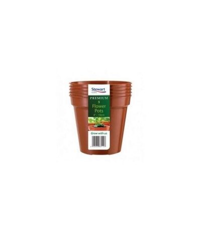 Stewart Plant Pot (Pack of 5) (Terracotta) (One Size) - UTST6796