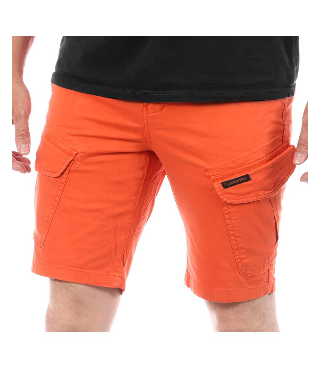 Short Orange Homme American People Legend - L