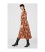 Principles Womens/Ladies Printed Tie Neck Midi Dress (Multicolored) - UTDH3856