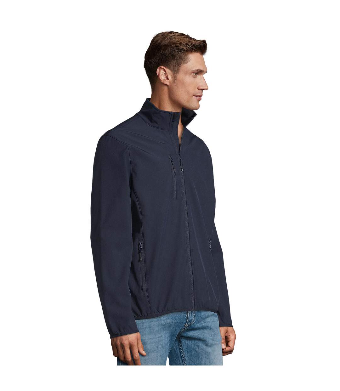 Veste Softshell Radian Homme Bleu Marine SOLS-1