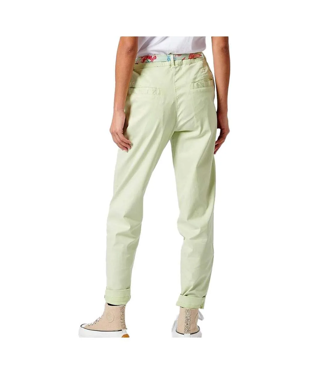 Pantalon fluide vert femme kaporal cecil-2