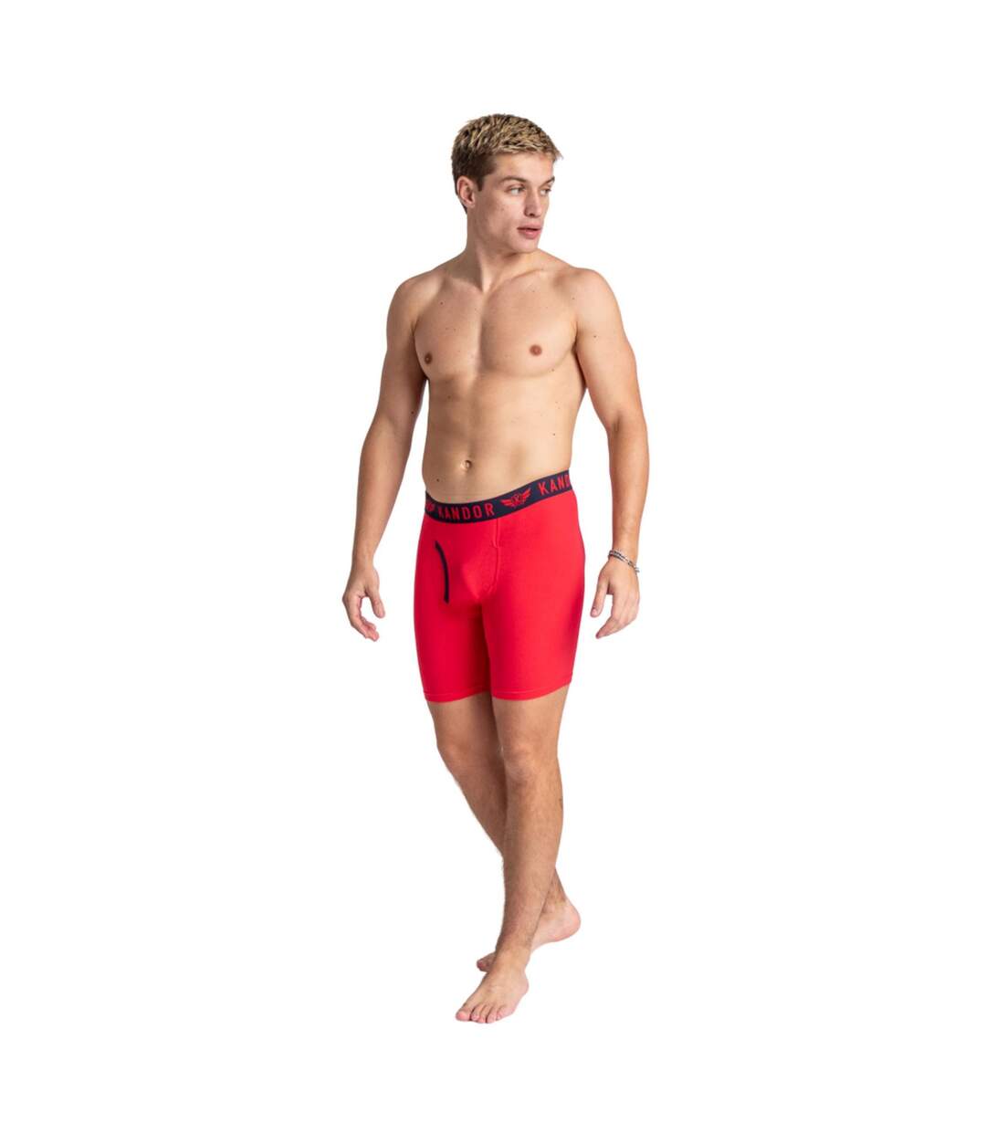 Pack of 3  Mens trunken boxer shorts  red Kandor