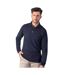 Polo Manches Longues Homme Bleu Marine Henbury-1