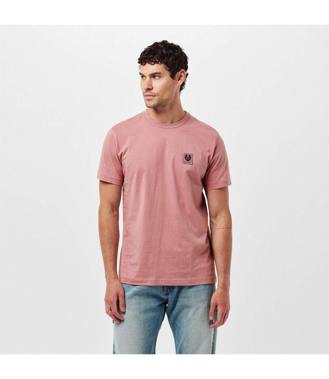Mens Phoenix Cotton T-shirt Rosewood Belstaff-3