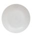 Lot de 6 Assiettes Plates en Verre Louise 25cm Blanc-1