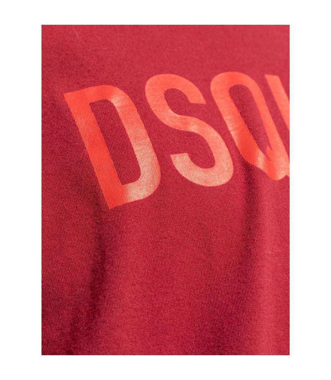 T-shirt Motif/style Logo Homme Rouge DSquared2-4