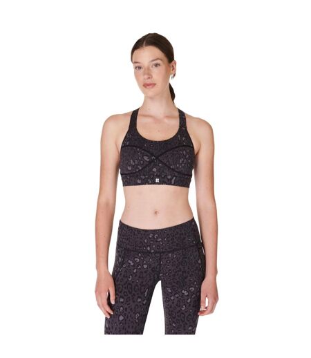 Brassière De Sport Motif/style Imprimé Léopard Power Femme Noir Sweaty Betty