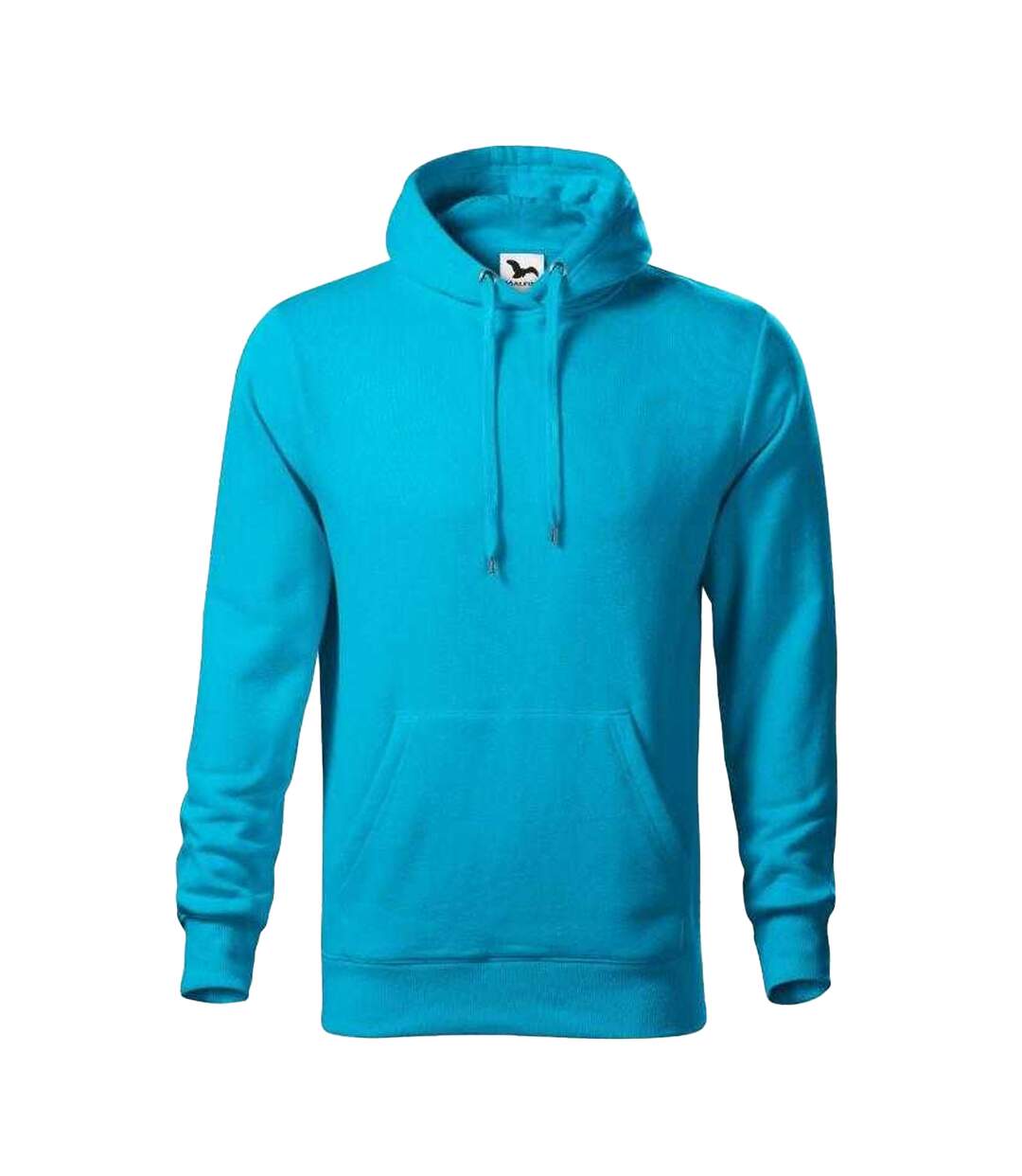 Sweat À Capuche Cape Homme Bleu Sarcelle Malfini-1