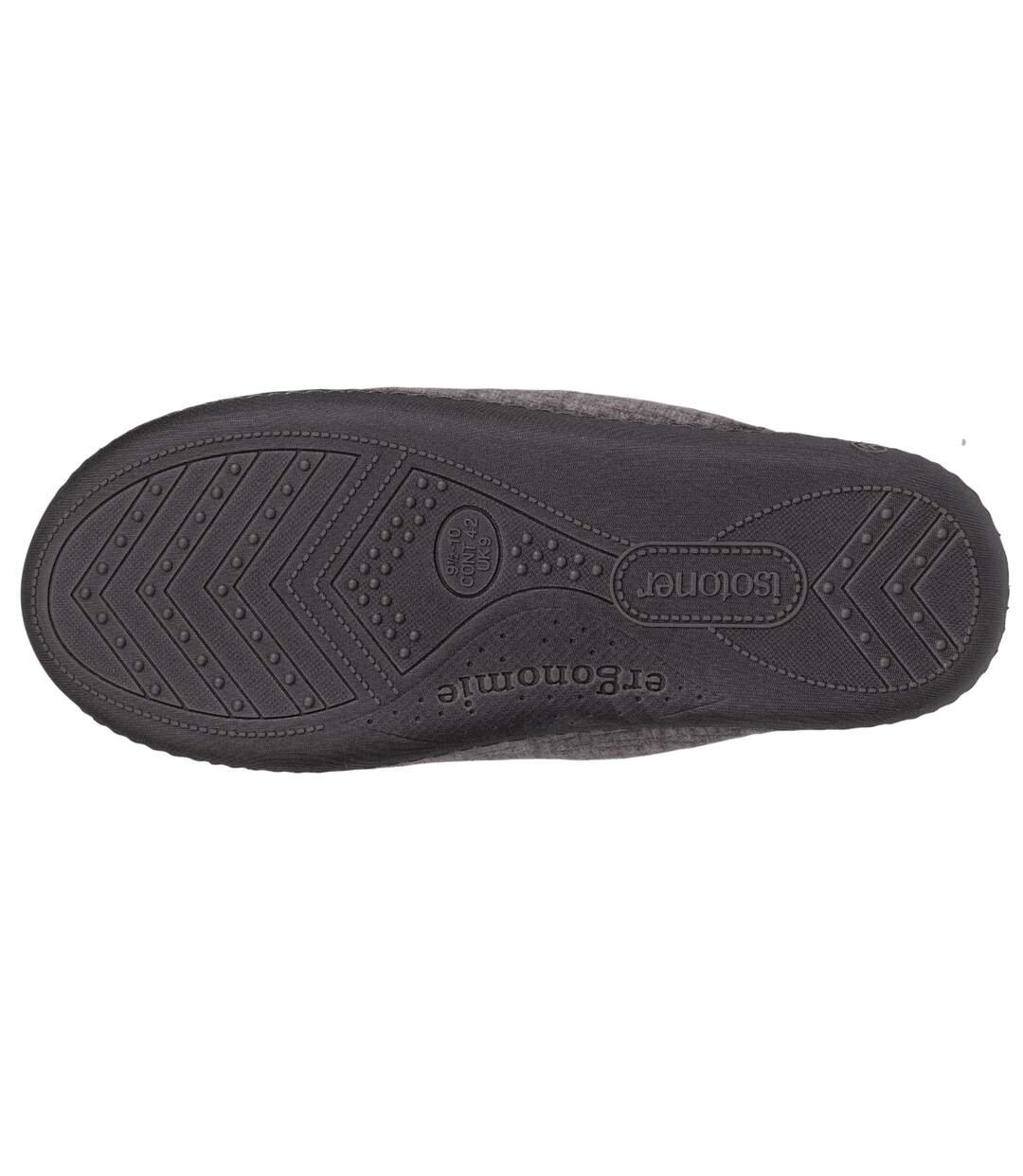 Isotoner Chaussons Mules homme imprimé à carreaux