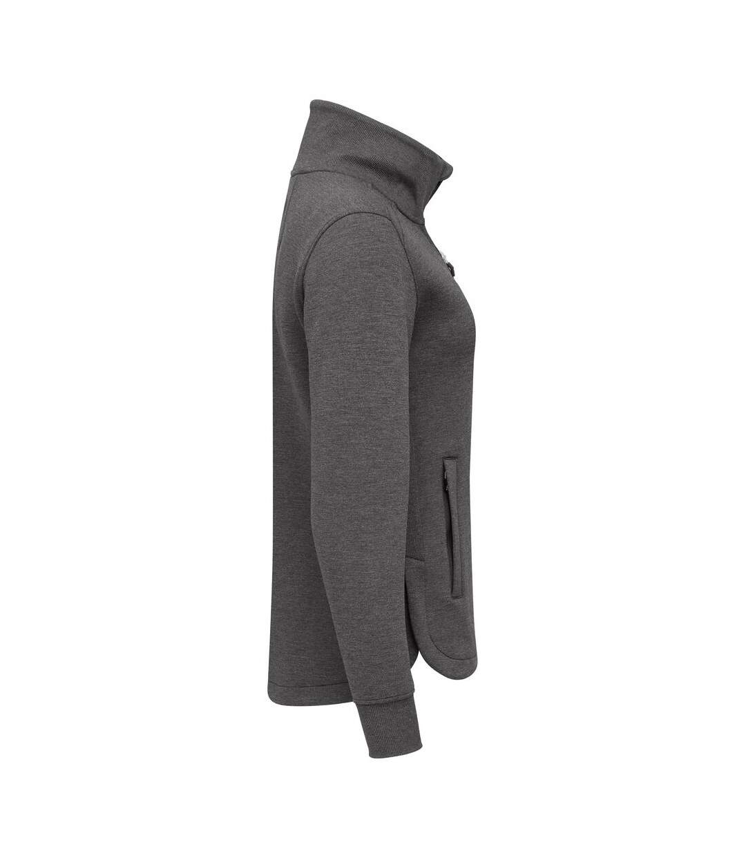 Womens/ladies Pemberton Jacket Anthracite Melange Cutter & Buck-3