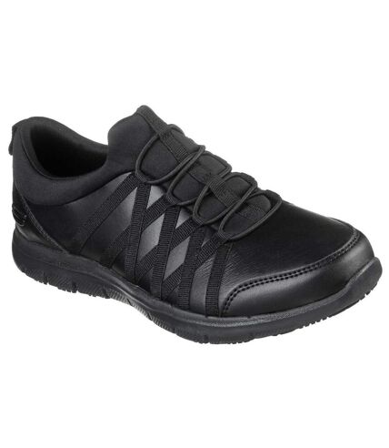 Skechers Womens/Ladies Ghenter Dagsby Leather Safety Shoes (Black) - UTFS7892