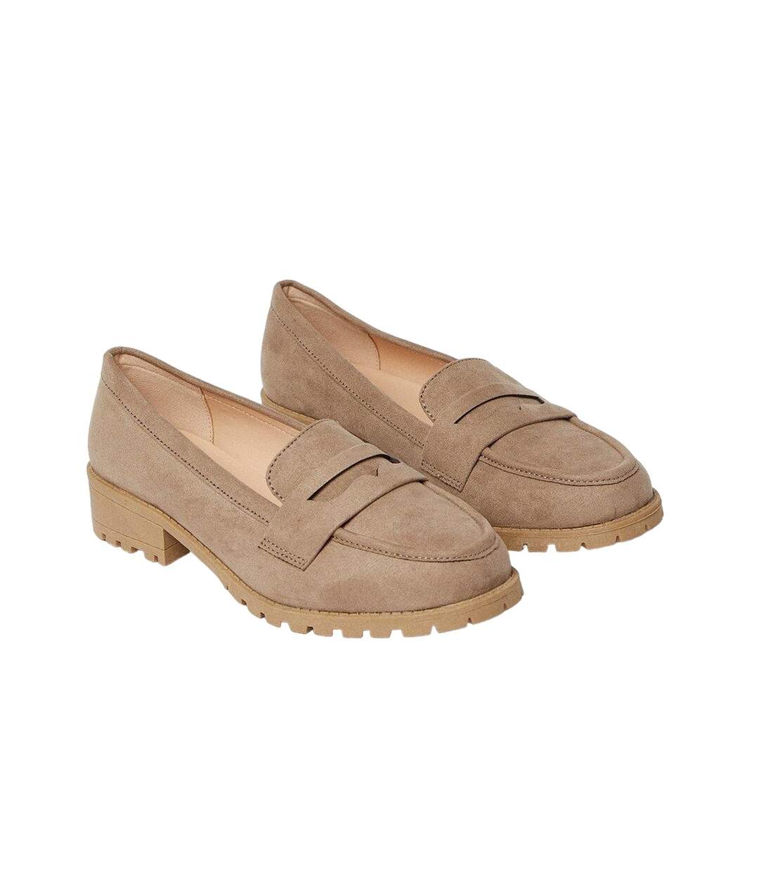 Mocassins penny leoni femme taupe Dorothy Perkins-1