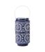 Lanterne Ajourée en Métal Nag 33cm Bleu-1