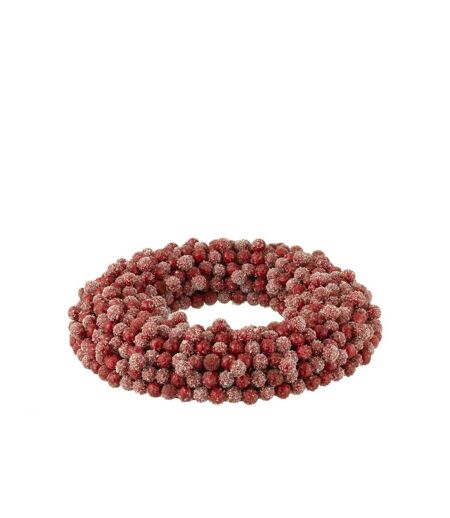 Couronne de Noël Ronde Baies 35cm Rouge