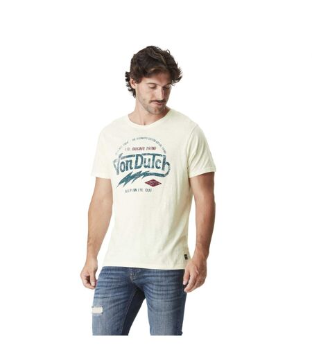 T-shirt homme col rond coton slub avec Logo Keep Vondutch