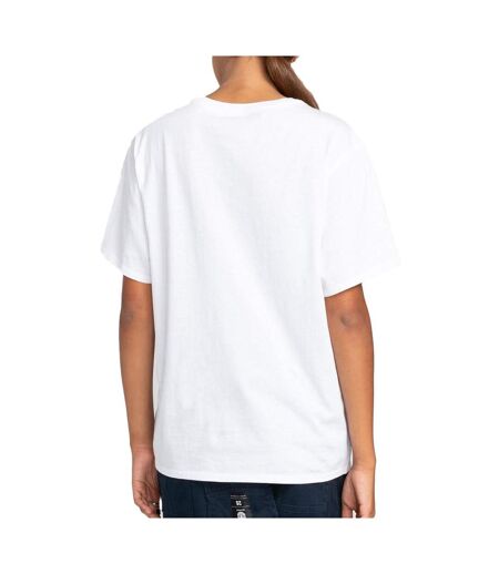 T-shirt blanc femme element logo ss w
