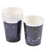 Lot de 6 Gobelets en Papier Espace 25cl Bleu-1